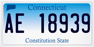 CT license plate AE18939