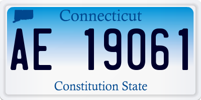 CT license plate AE19061