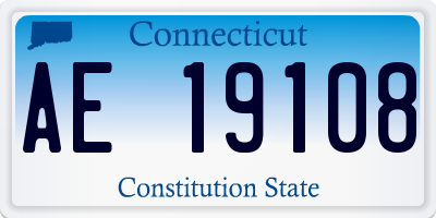 CT license plate AE19108