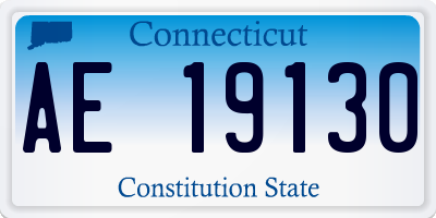 CT license plate AE19130