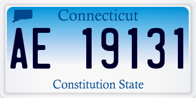 CT license plate AE19131