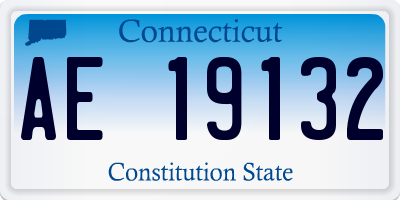 CT license plate AE19132
