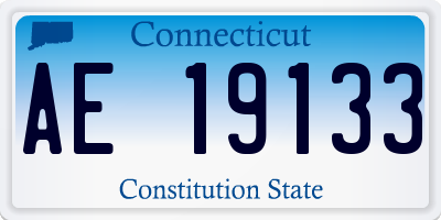 CT license plate AE19133