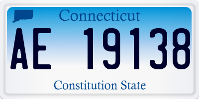 CT license plate AE19138