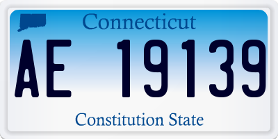 CT license plate AE19139