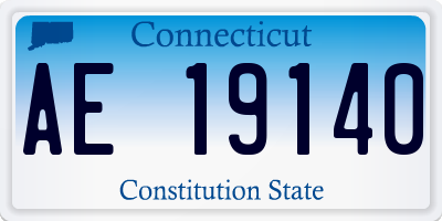 CT license plate AE19140