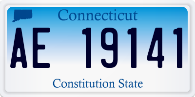 CT license plate AE19141