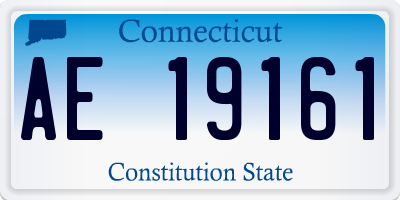 CT license plate AE19161
