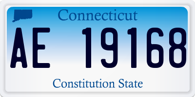 CT license plate AE19168
