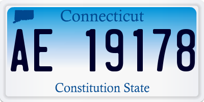 CT license plate AE19178