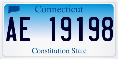 CT license plate AE19198