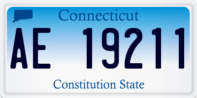 CT license plate AE19211