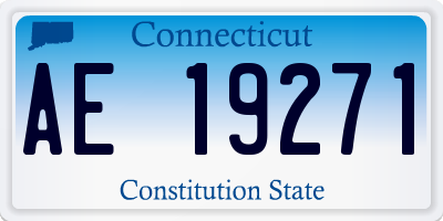 CT license plate AE19271