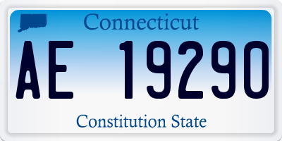 CT license plate AE19290
