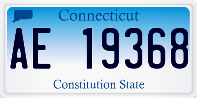 CT license plate AE19368
