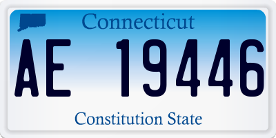 CT license plate AE19446