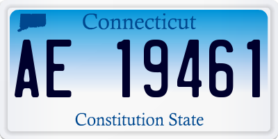 CT license plate AE19461