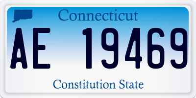CT license plate AE19469