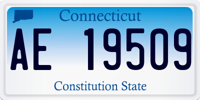 CT license plate AE19509