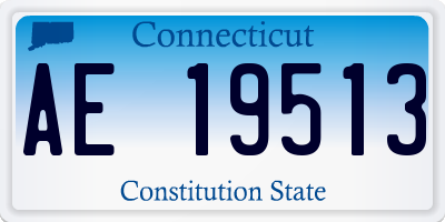CT license plate AE19513