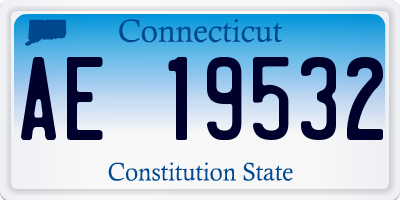CT license plate AE19532