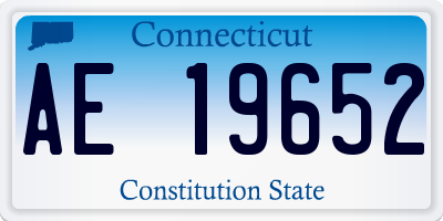 CT license plate AE19652