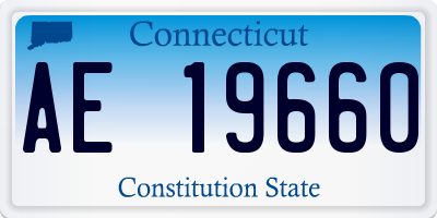 CT license plate AE19660