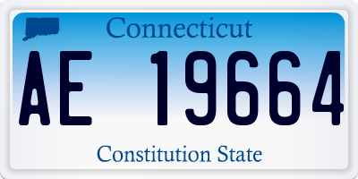 CT license plate AE19664