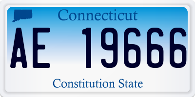 CT license plate AE19666