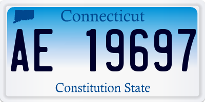 CT license plate AE19697