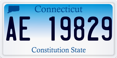 CT license plate AE19829