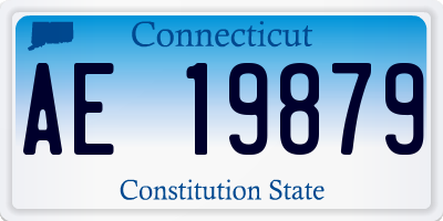 CT license plate AE19879
