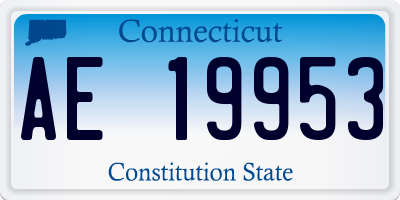 CT license plate AE19953