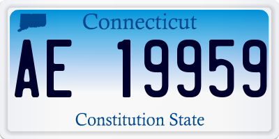CT license plate AE19959