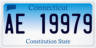 CT license plate AE19979