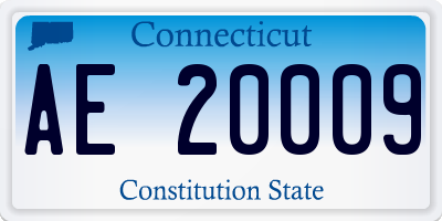 CT license plate AE20009