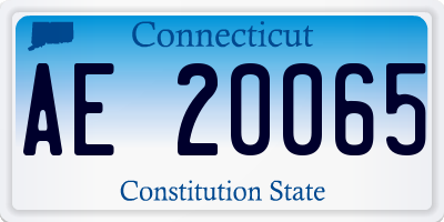 CT license plate AE20065
