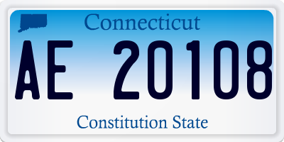 CT license plate AE20108