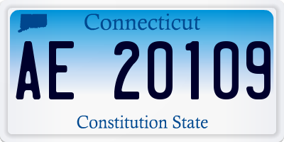 CT license plate AE20109