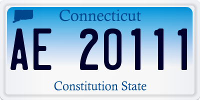 CT license plate AE20111