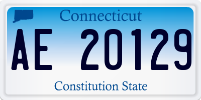 CT license plate AE20129