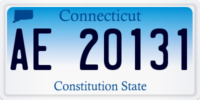 CT license plate AE20131