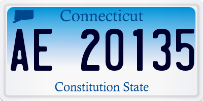 CT license plate AE20135