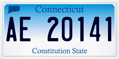 CT license plate AE20141