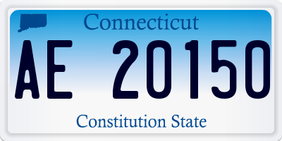 CT license plate AE20150