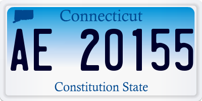 CT license plate AE20155