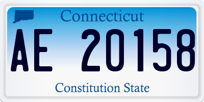 CT license plate AE20158