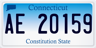 CT license plate AE20159