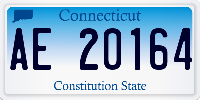 CT license plate AE20164