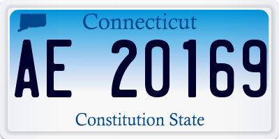 CT license plate AE20169